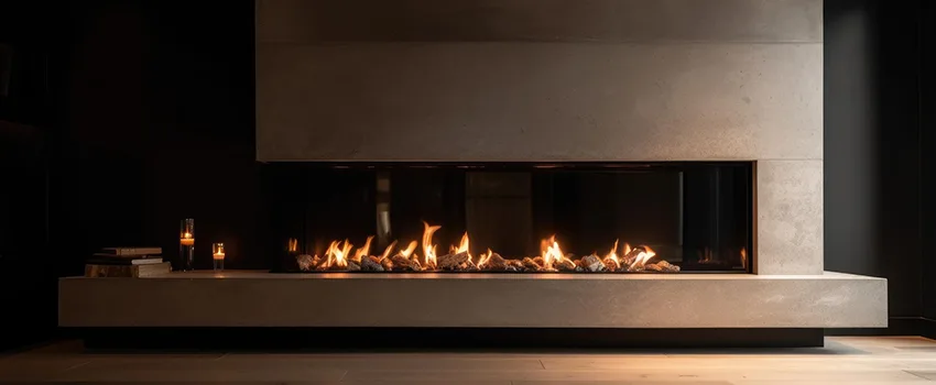 Gas Fireplace Ember Bed Design Services in Brea, California