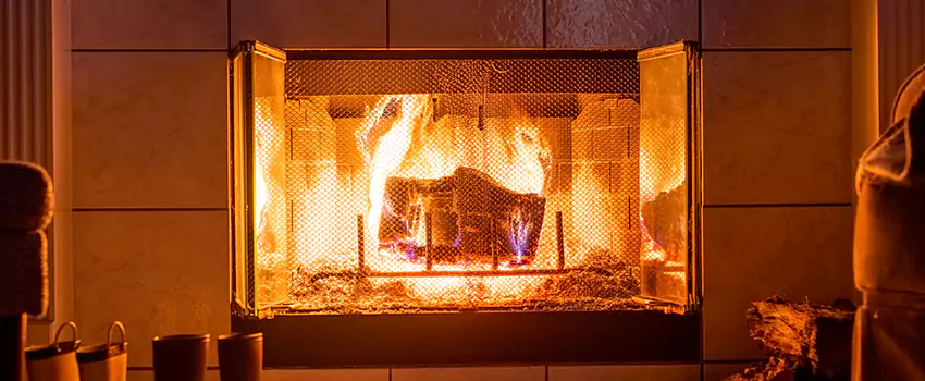 Mendota Hearth Landscape Fireplace Installation in Brea, California