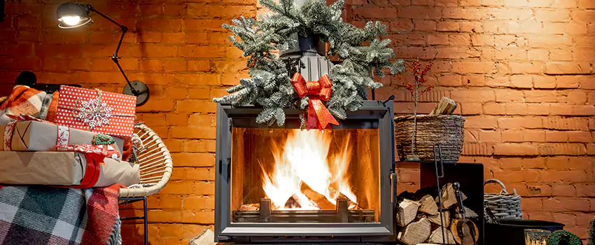 Travis Industries Linear Gas Fireplace Installation in Brea, California