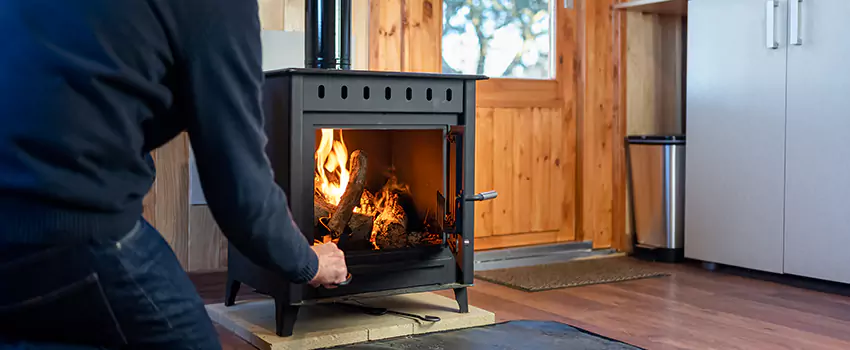 Open Hearth Wood Fireplace Installation in Brea, CA