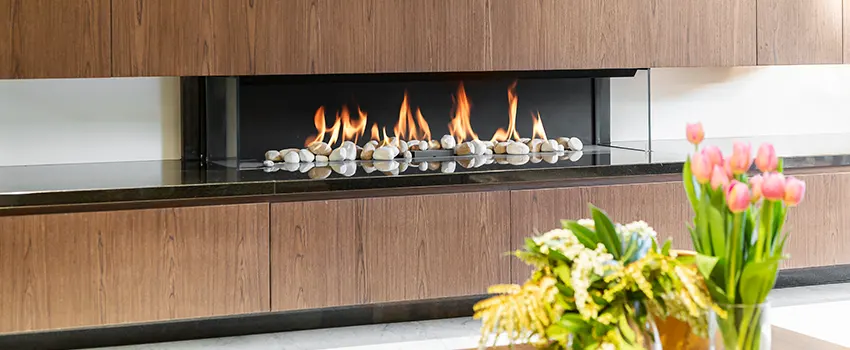 Double-height Fireplace Design Refurbishment in Brea, California