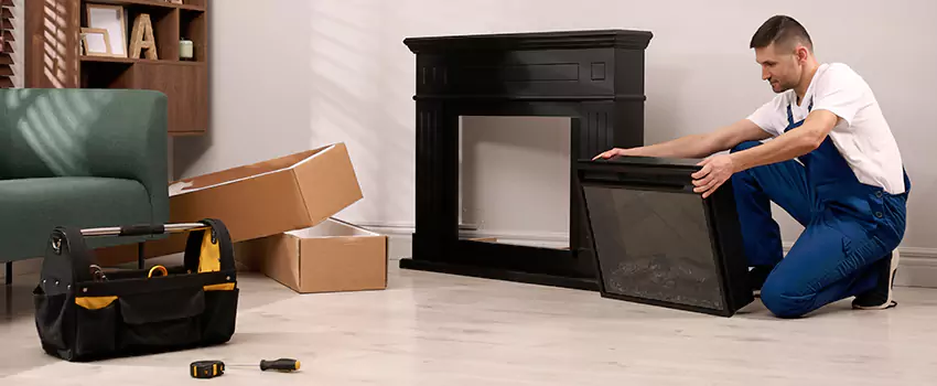 Old Rusted Metal Fireplace Repair And Replacement in Brea, CA